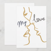 mijn liefde feestdagenkaart (Voorkant / Achterkant)