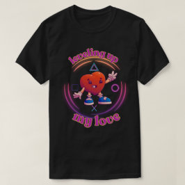Mijn Liefde Gamer Valentijnshart Opwaarderen T-shirt