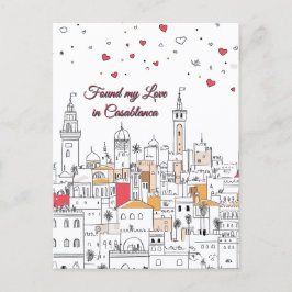 Mijn liefde gevonden in Casablanca Valentijnsdag Briefkaart