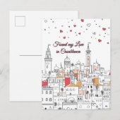 Mijn liefde gevonden in Casablanca Valentijnsdag Briefkaart (Voorkant / Achterkant)