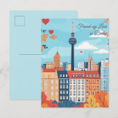 Mijn liefde gevonden in de Berlijnse Valentijnsdag Briefkaart (Voorkant / Achterkant)