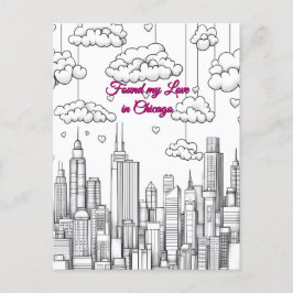 Mijn liefde gevonden in de Valentijnsdag Briefkaart