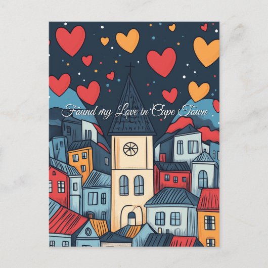 Mijn liefde gevonden in de Valentijnsdag van Kaaps Briefkaart (Voorkant)