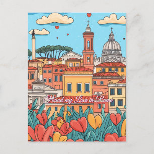Mijn liefde gevonden in de Valentijnsdag van Rome Briefkaart