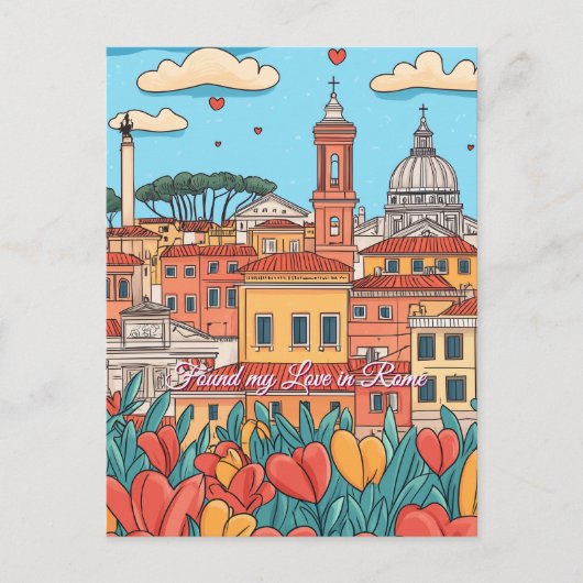 Mijn liefde gevonden in de Valentijnsdag van Rome Briefkaart (Voorkant)