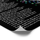 "Mijn liefde groeit als een boom" Ketubah Cerifica Poster (Hoek)