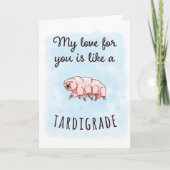 Mijn liefde is als tardigrade kaart (Voorkant)