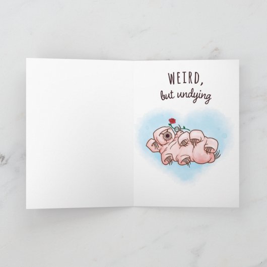 Mijn liefde is als tardigrade kaart (Binnen)