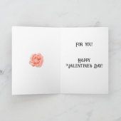 Mijn Liefde is Blooming Rozen Valentijnsdag Feestdagen Kaart (Binnen)