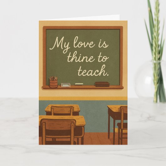 Mijn liefde is de jouwe om te onderwijzen  kaart (Voorkant)