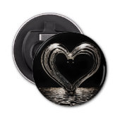 Mijn liefde is diep button flesopener (Voorkant)