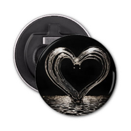 Mijn liefde is diep button flesopener