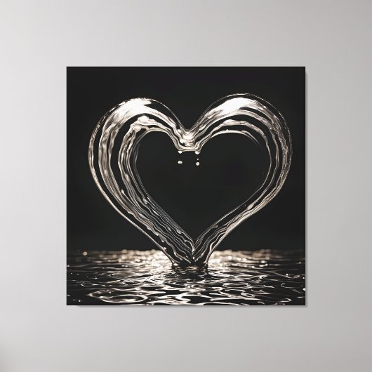 Mijn liefde is diep canvas afdruk (Voorkant)