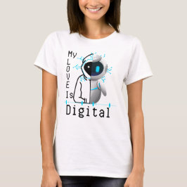 Mijn liefde is digitaal.w t-shirt