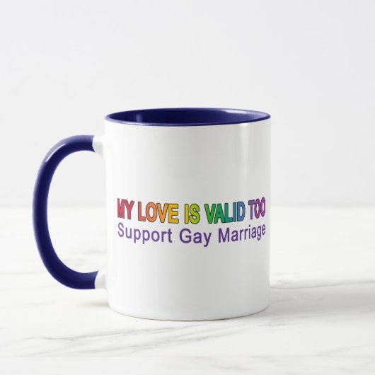 Mijn liefde is ook geldig mok (Links)