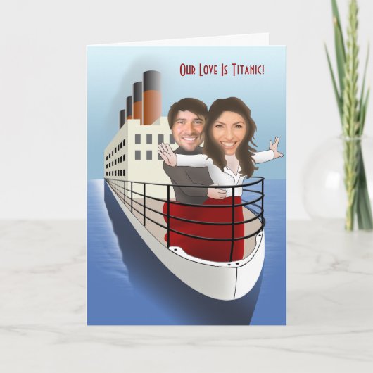 Mijn liefde is Titanic Kaart (Voorkant)