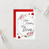 Mijn liefde kaart (Voorkant / Achterkant in situ)