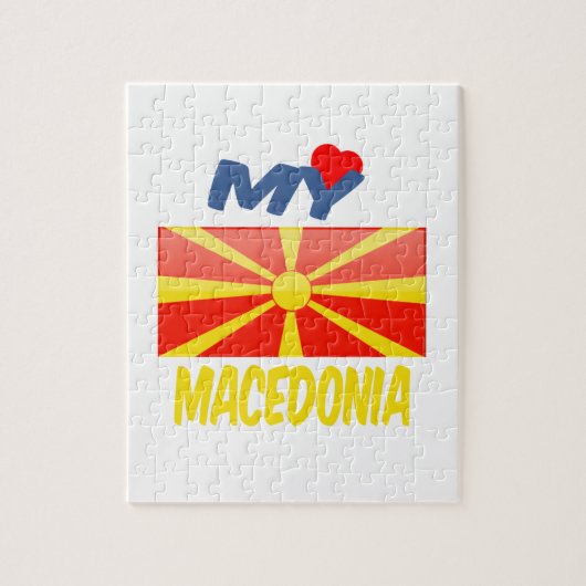 Mijn liefde Macedonië. Legpuzzel (Verticaal)