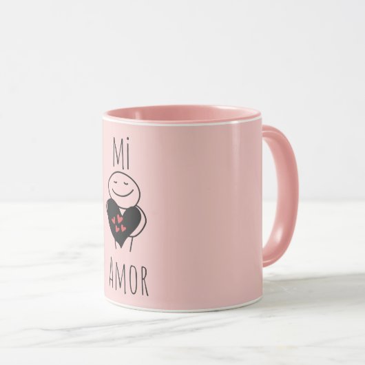 "Mijn Liefde"(Mi Amor) Cadeau foto Mok (Voorkant rechts)