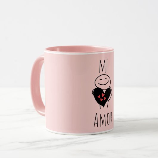 "Mijn Liefde"(Mi Amor) Cadeau foto Mok (Voorkant links)