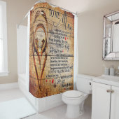 Mijn liefde | Mijn echtgenoot-Cadeau | Cute Quotte Douchegordijn (In situ)