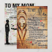 Mijn liefde | Mijn echtgenoot-Cadeau | Cute Quotte Feestdagenkaart (Voorkant / Achterkant)