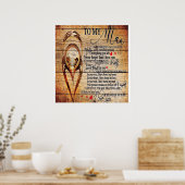 Mijn liefde | Mijn echtgenoot-Cadeau | Cute Quotte Poster (Keuken)