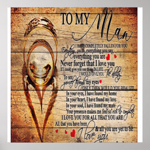 Mijn liefde   Mijn echtgenoot-Cadeau   Cute Quotte Poster