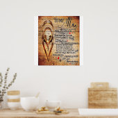 Mijn liefde | Mijn echtgenoot-Cadeau | Cute Quotte Poster (Keuken)