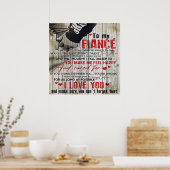 Mijn liefde | Mijn echtgenoot-Cadeau | Cute Quotte Poster (Keuken)