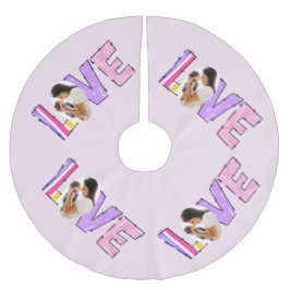 Mijn liefde Mijn familie | Creëer Uw eigen foto Kerstboom Rok