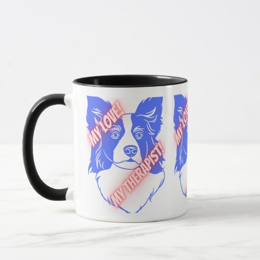 Mijn liefde mijn therapie hond mok (Links)