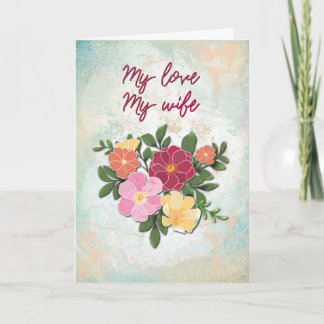 Mijn liefde, mijn vrouw kaart