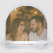 Mijn liefde paar foto op maat sneeuwbol (Achterkant)