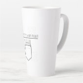 Mijn liefde past in mijn zak latte mok (Rechterhoek)