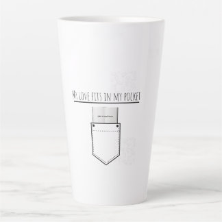 Mijn liefde past in mijn zak latte mok
