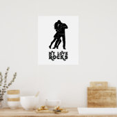 Mijn liefde rockt - Dansend paar Poster (Keuken)