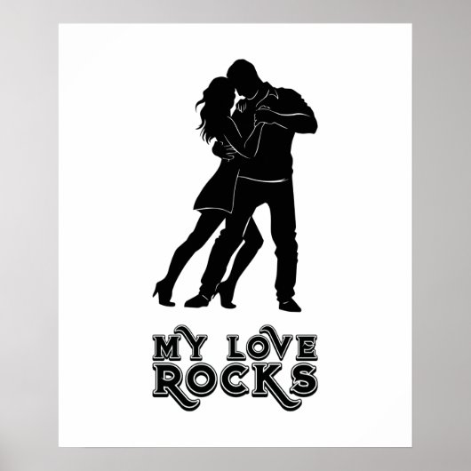 Mijn liefde rockt - Dansend paar Poster (Voorkant)