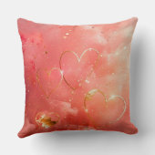 Mijn liefde Romantische Hart Glitterend  Kussen (Achterkant)