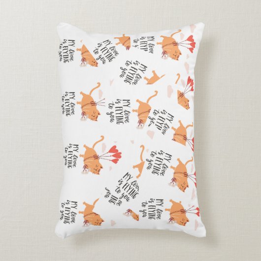 Mijn liefde vliegt naar jou accent kussen (Voorkant(Verticaal))