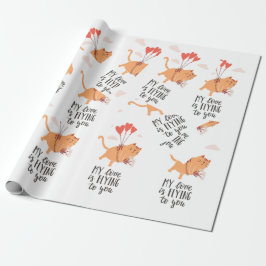 Mijn liefde vliegt naar jou cadeaupapier