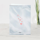 Mijn liefde voor altijd en altijd feestdagen kaart (Achterkant)