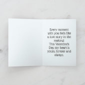 Mijn liefde voor altijd en altijd feestdagen kaart (Binnen)