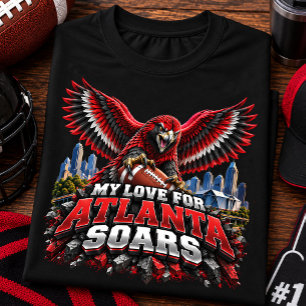 Mijn liefde voor Atlanta Soars Voetbalfan T-shirt