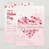 Mijn liefde voor jou is de Dag van de Grote Valent Feestdagenkaart (Voorkant / Achterkant)