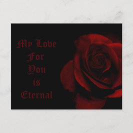 Mijn liefde voor jou is etherisch kaart