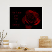 Mijn liefde voor jou is etherisch poster (Keuken)