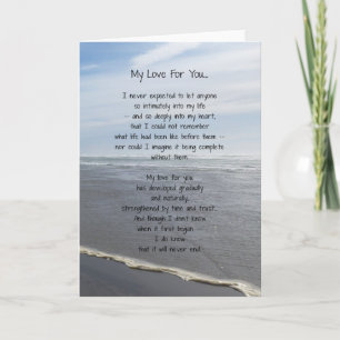 Mijn liefde voor jou... kaart