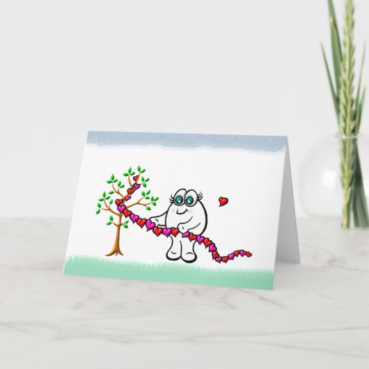 Mijn liefde voor jou wordt elke dag sterker feestdagen kaart (Voorkant)