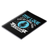 Mijn liefde voor mijn grote piano is etherisch notitieboek (Linkerzijde)